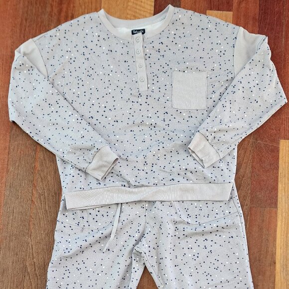 Splendid Gray Polka Dot Pajama Set Size Medium - Picture 4 of 15